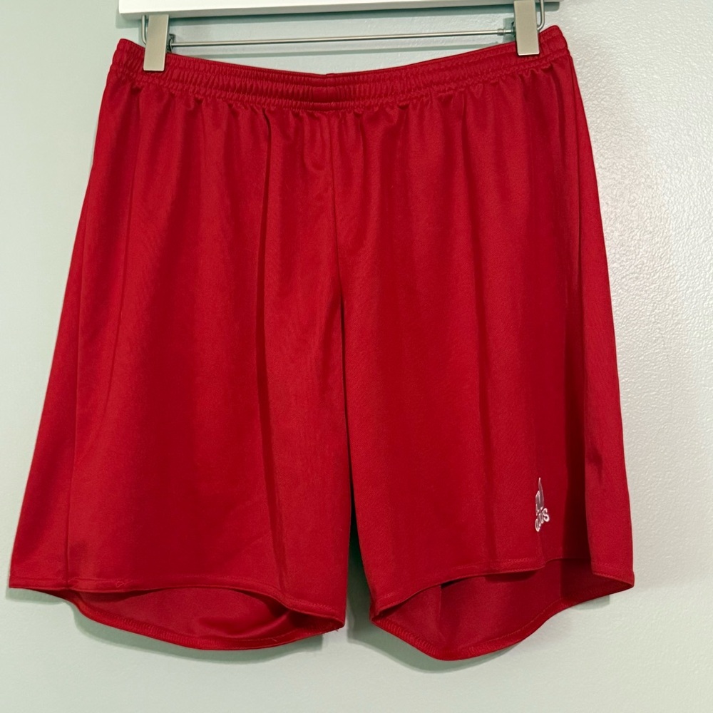 Adidas men’s size Large Red Athletic Shorts 609B7